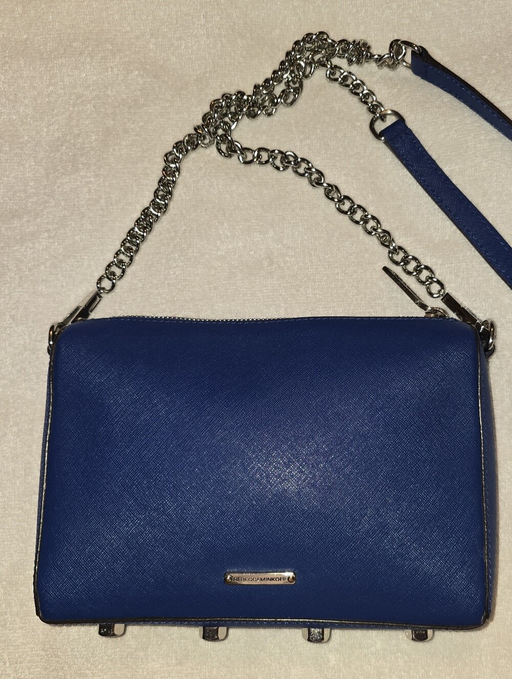 Rebecca Minkoff Avery Crossbody Cobalt Blue Leather NWOT w/ Dustbag